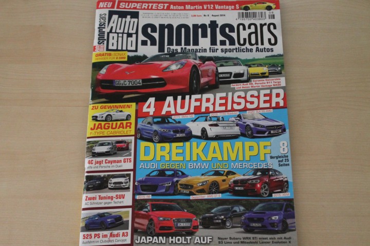 Deckblatt Auto Bild Sportscars (08/2014)